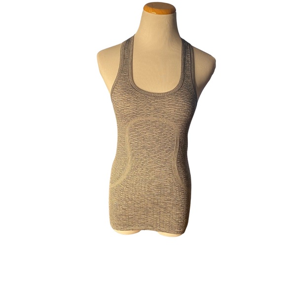 Lululemon Racerback Seamless Tank Top – Gray Space Dye – Size 4 (?) - Picture 2 of 7